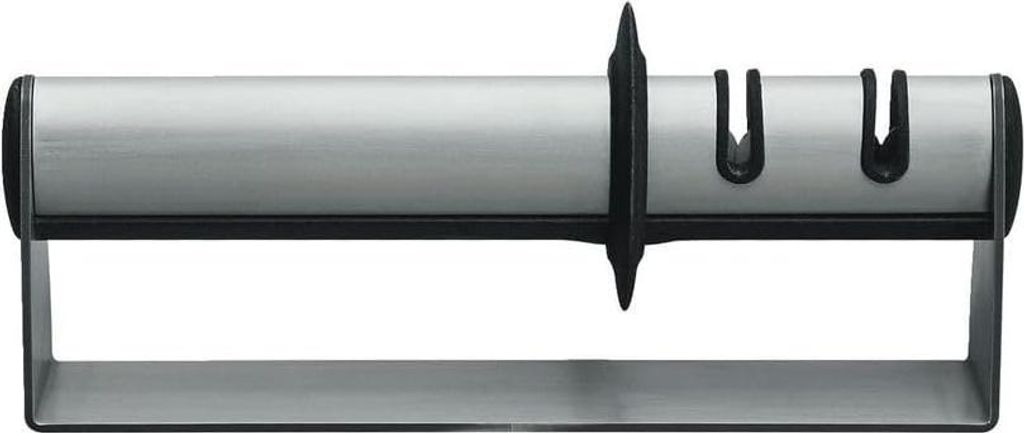 Messerschärfer - einfaches Schärfen - 1 Stück - Silber - Edelstahl