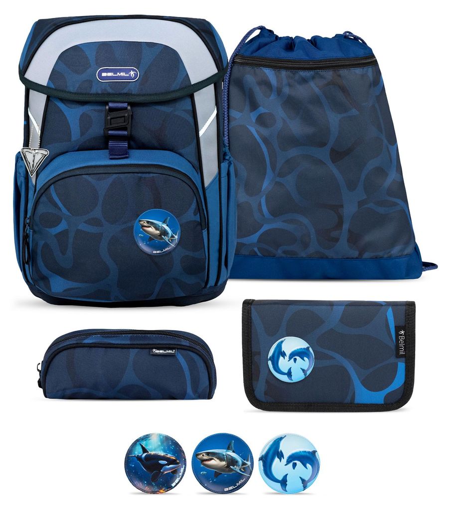 Belmil Schulranzen Set Wave Storm "Wassertiere" 1.Klasse Produktbild 