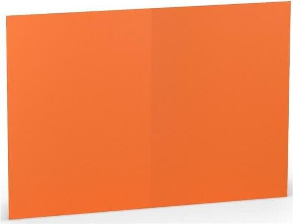 Doppelkarte A6 hoch Orange