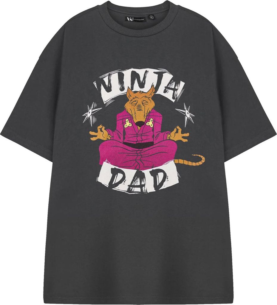 Teenage Mutant Ninja Turtles - "Ninja Dad" T-Shirt für Herren, kurzärmlig NS9158 (XL) (Holzkohle)