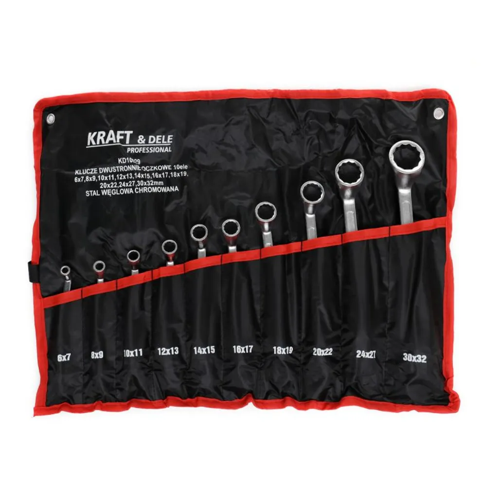 Clés à Oeil Double Face en Acier Forgé - Set de 10 Pièces Robustes KD10929