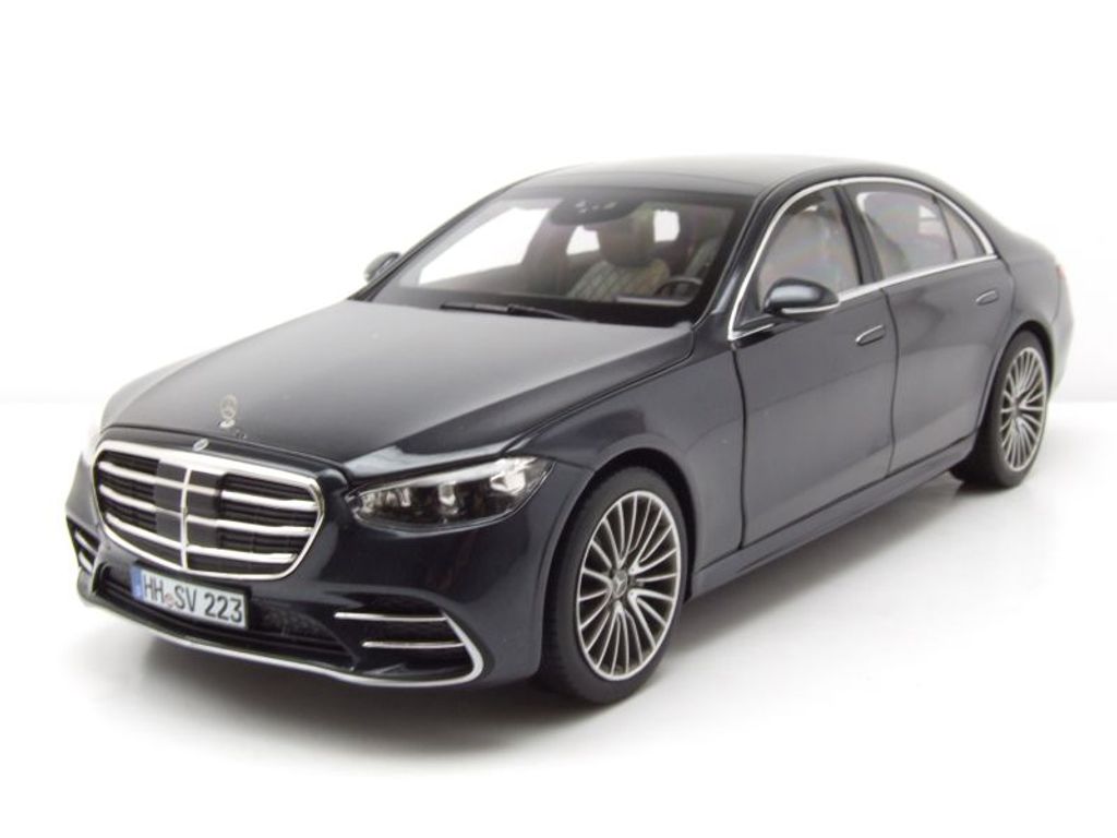 Mercedes S-Klasse AMG 2021 dunkelblau metallic Modellauto Produktbild 
