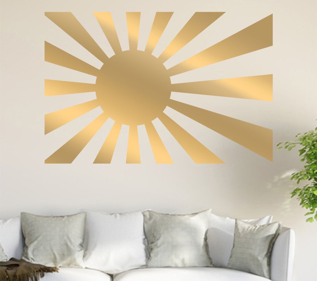 Japan Flagge Wandtattoo in 6 Größen - Wandaufkleber Wall Sticker - Dekoration, Küche, Wohnzimmer, Schlafzimmer, Badezimmer