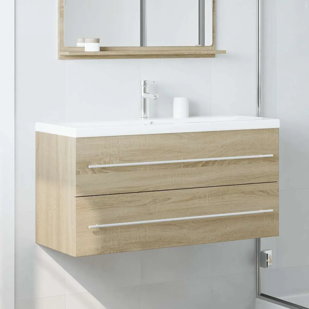 Mobile Sottolavabo Professionale 100x38,5x48 cm - Rovere Sonoma - 3
