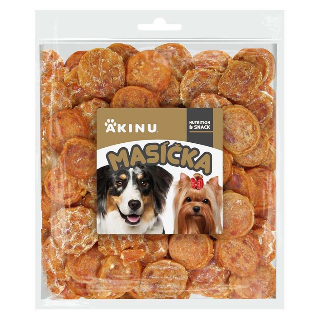 Akinu Masíčka pamlsky pro psy kuřecí chipsy 300 g Obrázek produktu 