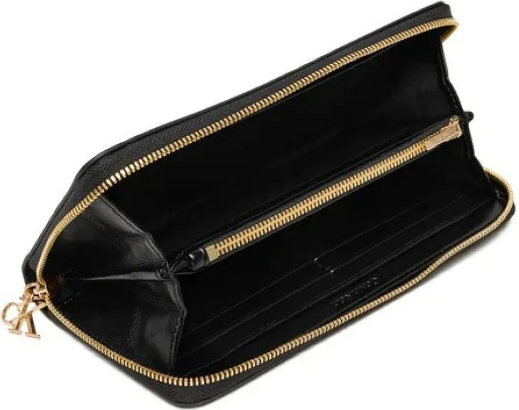 Portefeuille Zippé Calvin Klein Noir - Grand Format Multi-Compartiments - 7