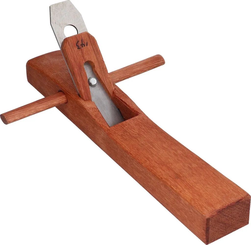 Rabot à bois ergonomique 400 avec lame réglable en acier trempé haute