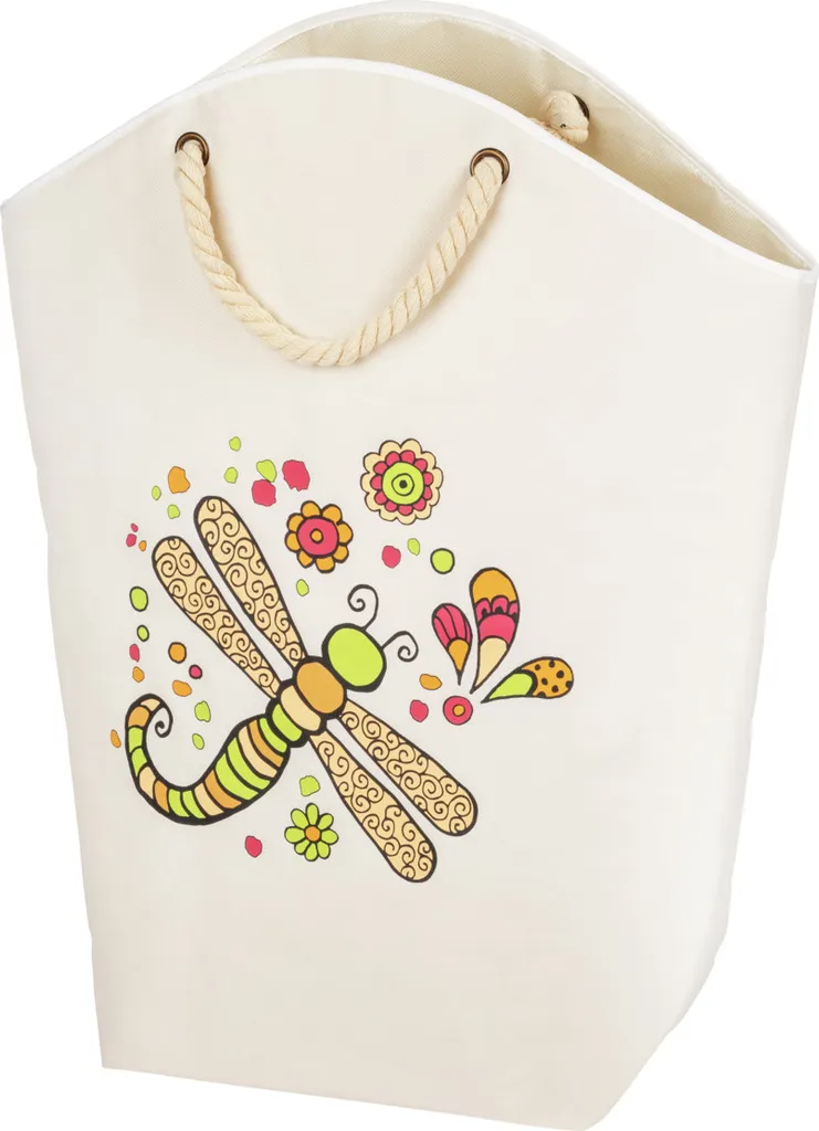 Panier à linge Rollin'Art Libelle avec poignées - Capacité 60L robuste