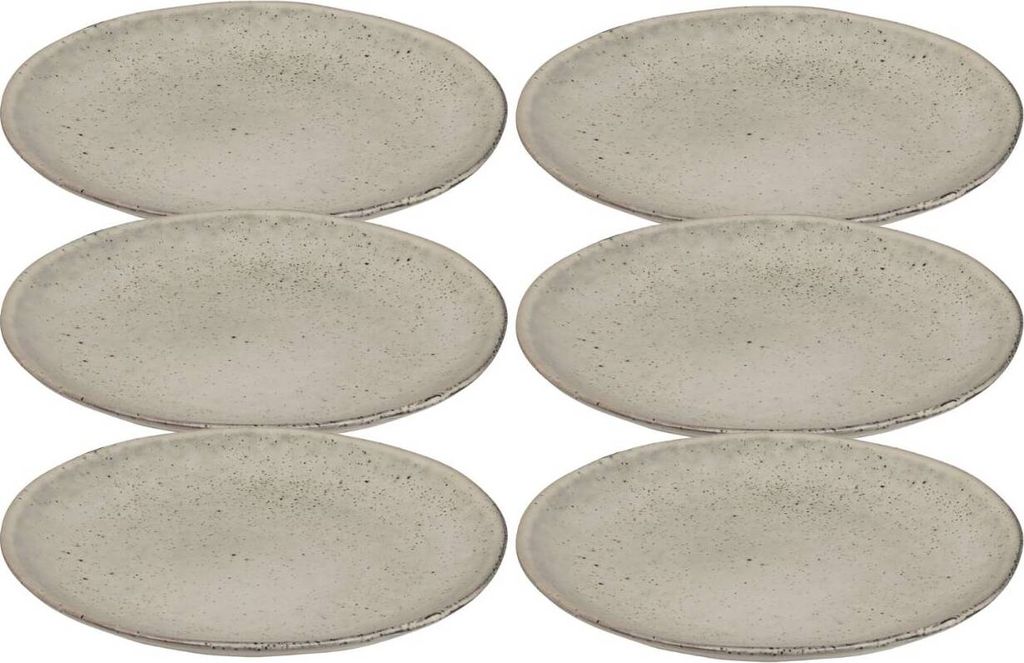 Broste Copenhagen NORDIC SAND Dessertteller 20 cm Set6