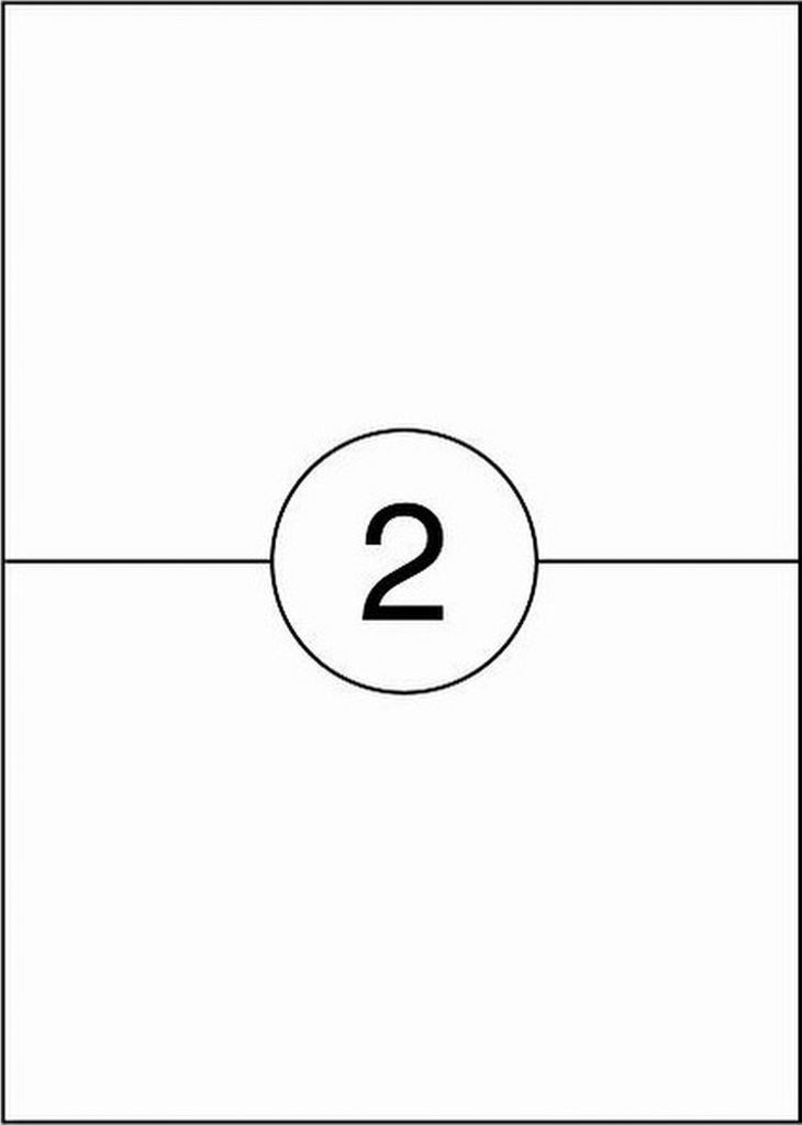 Benza Selbstklebende Etiketten auf A4-Blatt – 210 x 148 mm Produktbild 