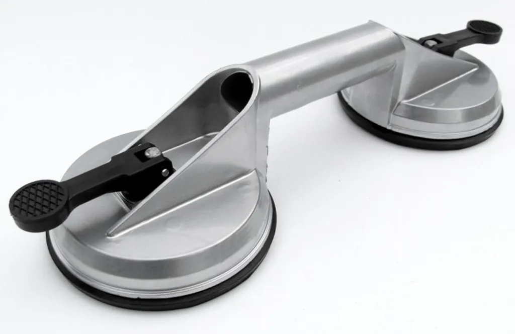 Ventouse de Verre 100kg en Aluminium avec Double Tête d'Aspiration