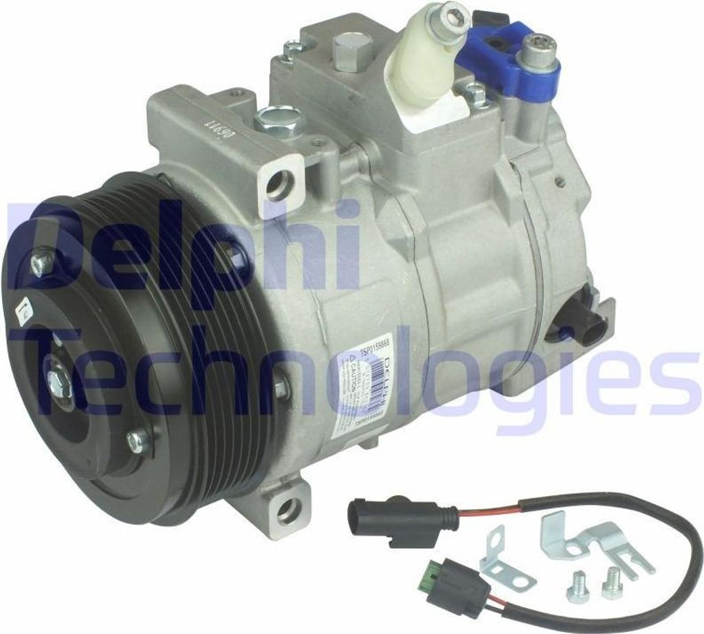 DELPHI TSP0159868 Denso 7SEU17C Klimaanlage Klimakompressor PAG 46 passend für MERCEDES-BENZ C-Klasse Limousine (W204) E-Klasse Limousine (W211)