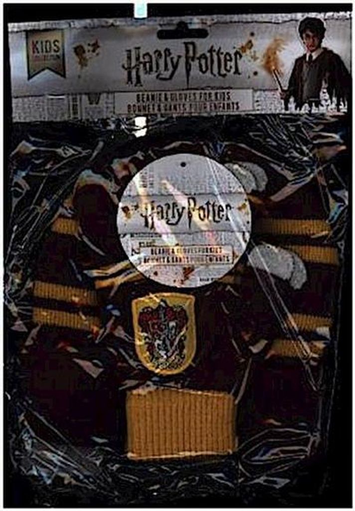 Cinereplicas Harry Potter – Gryffindor-Set aus Mütze und Handschuhen für Kinder – offizielle Lizenz