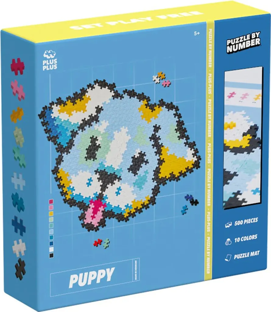Activité calme Plus-Plus Puzzle par Numéro Tartes 500 pièces - Idée cadeau