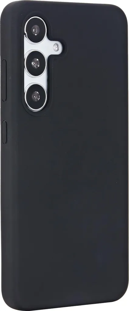 eSTUFF INFINITE RIGA S24+ Galaxy Cover nera. Materiale: 51% PC riciclato, 25% silicone riciclato., ES67402001-BULK