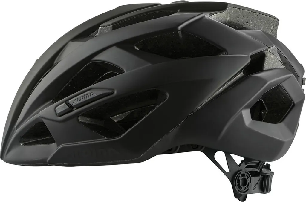 Alpina Valparola Casque de Route Ultra Léger Noir avec Flux d'Air Pro