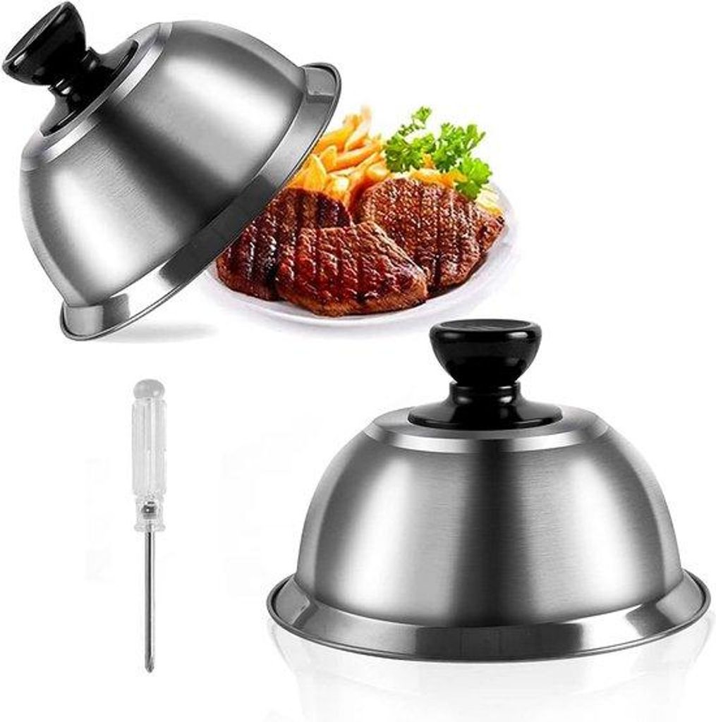 Zwei professionelle Hamburgerformen - Rundes Brötchenformat 16x9 cm