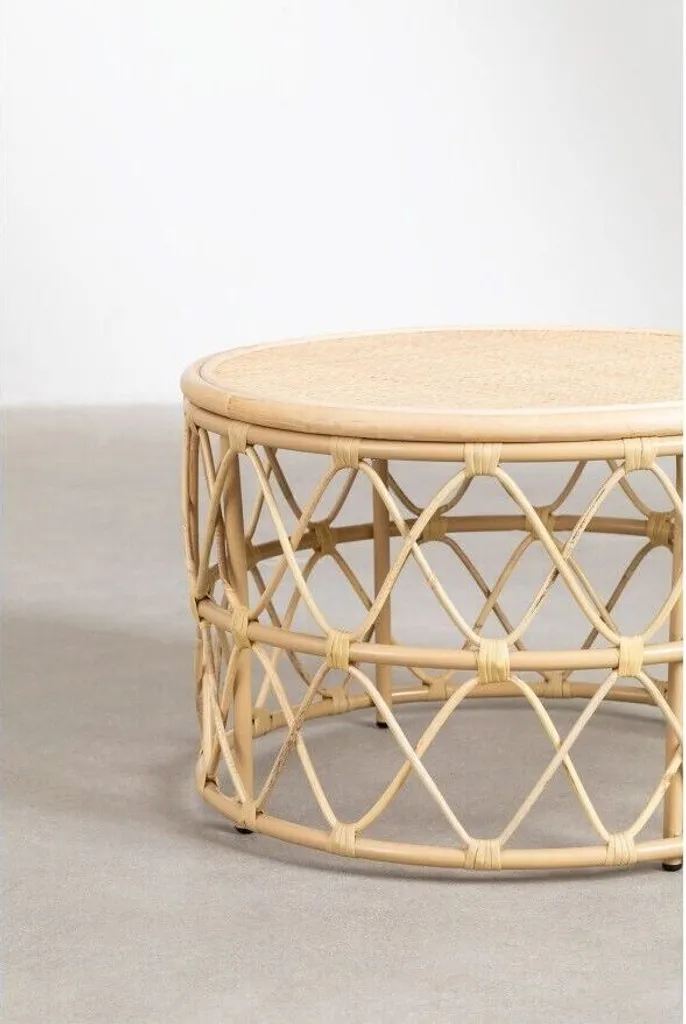 Table Basse Rotin Gain de Place - Solution de Rangement Objet Naturel - 2
