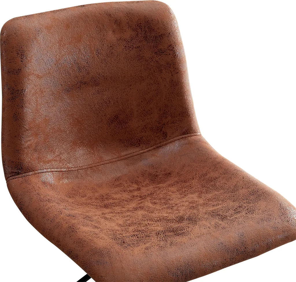 Tabourets de bar confortables lot de 2 stables et réglables marron