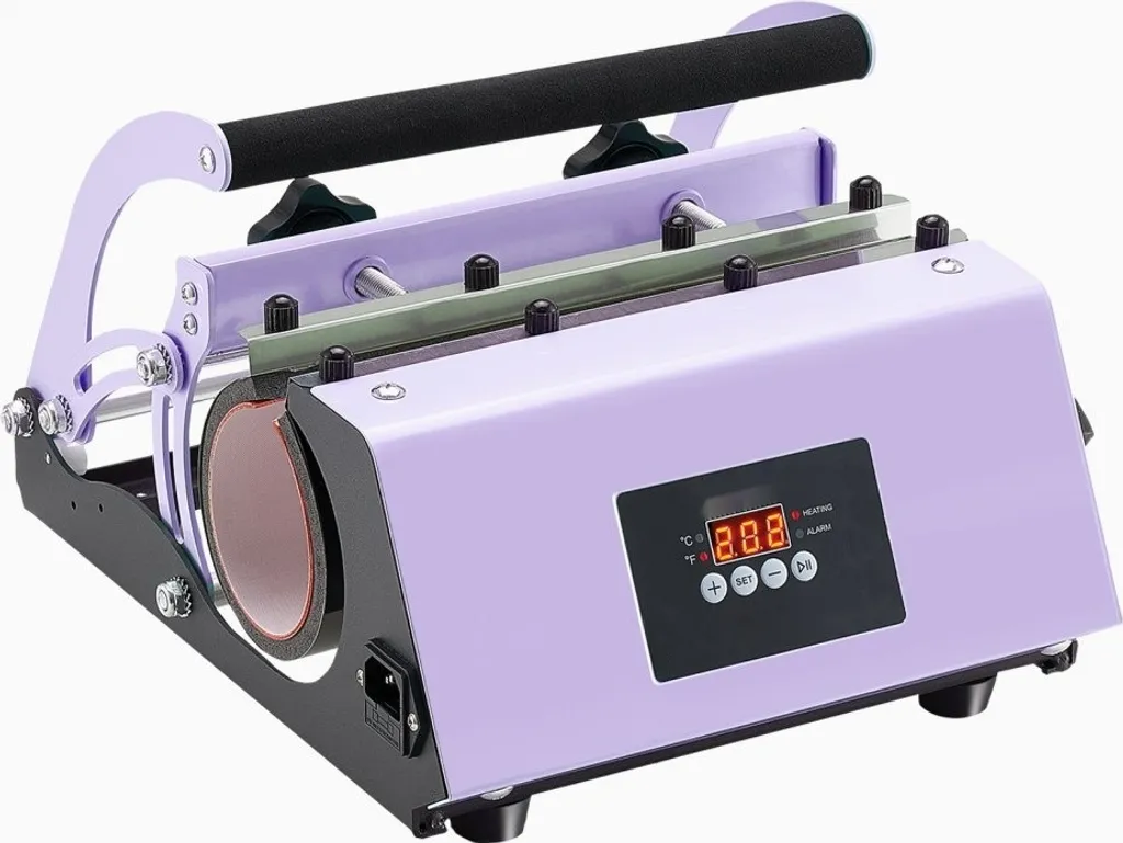 Réussissez vos transferts de mugs avec la presse thermique 887ml violet