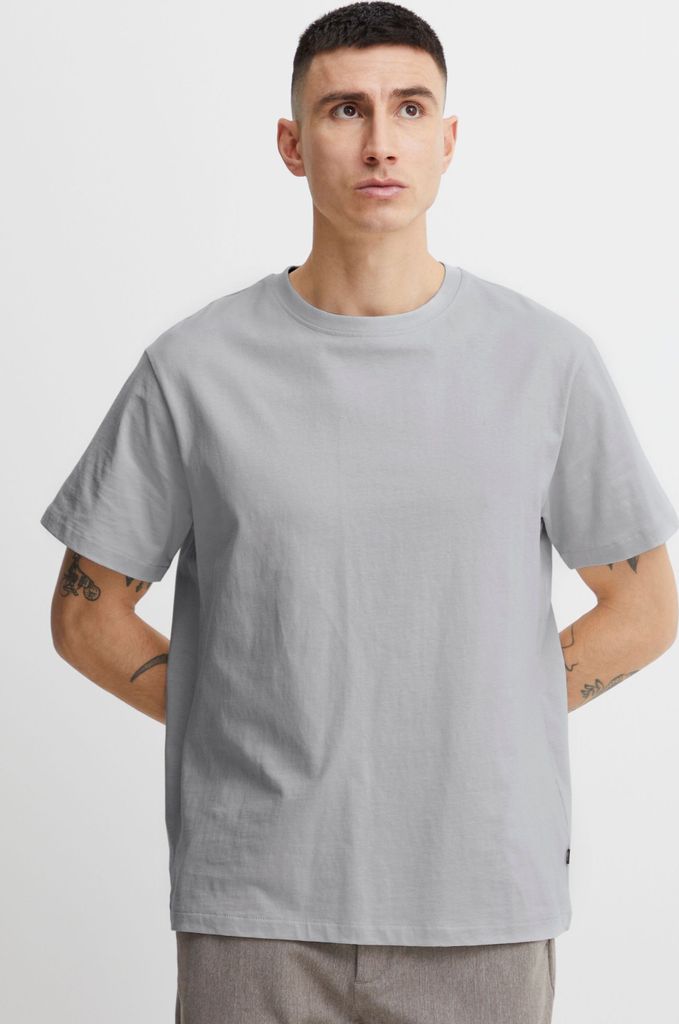 !Solid SDCadel Herren T-Shirt Kurzarm Shirt Basic Hochwertige Baumwoll-Qualität Rundhalsausschnitt Überschnittene Schultern Oversize Fit