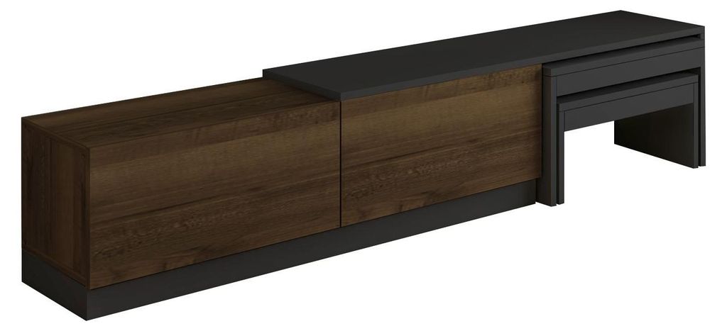 TV-Möbel aus Holz "Nest" - 180 x 30 x 36 cm - Braun