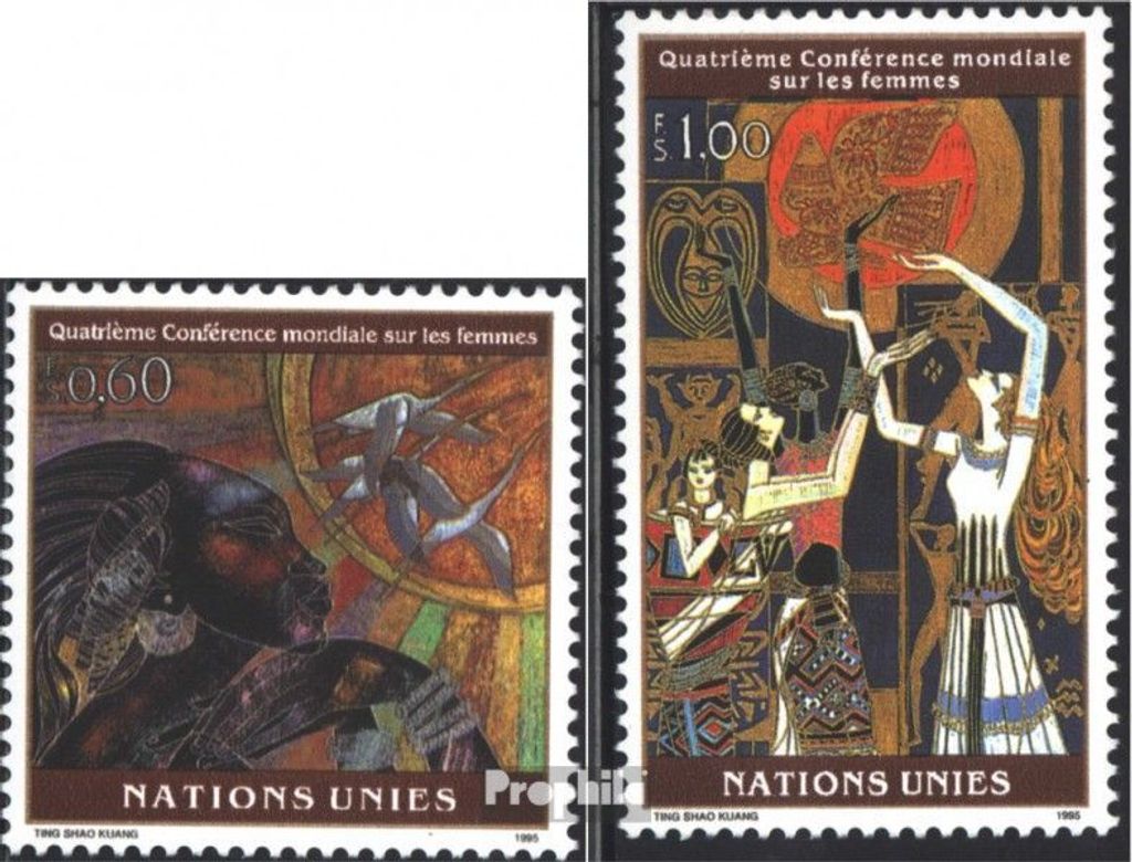 Briefmarken UNO - Genf 1995 Mi 271-272 (kompl.Ausg.) gestempelt Frauenkonferenz
