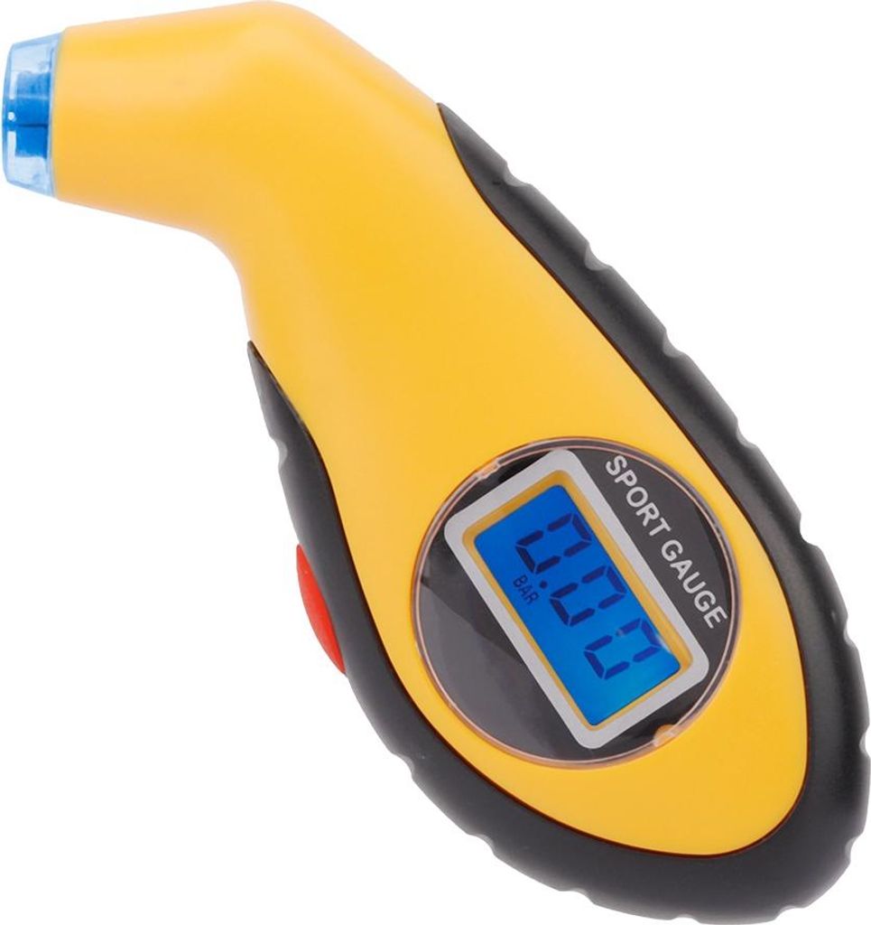 Reifendruckmessgerät, Radmessgerät mit rutschfestem Griff, 3 Einheiten, präzises LCD mit Hintergrundbeleuchtung, kleine Größe für sicheres Fa...