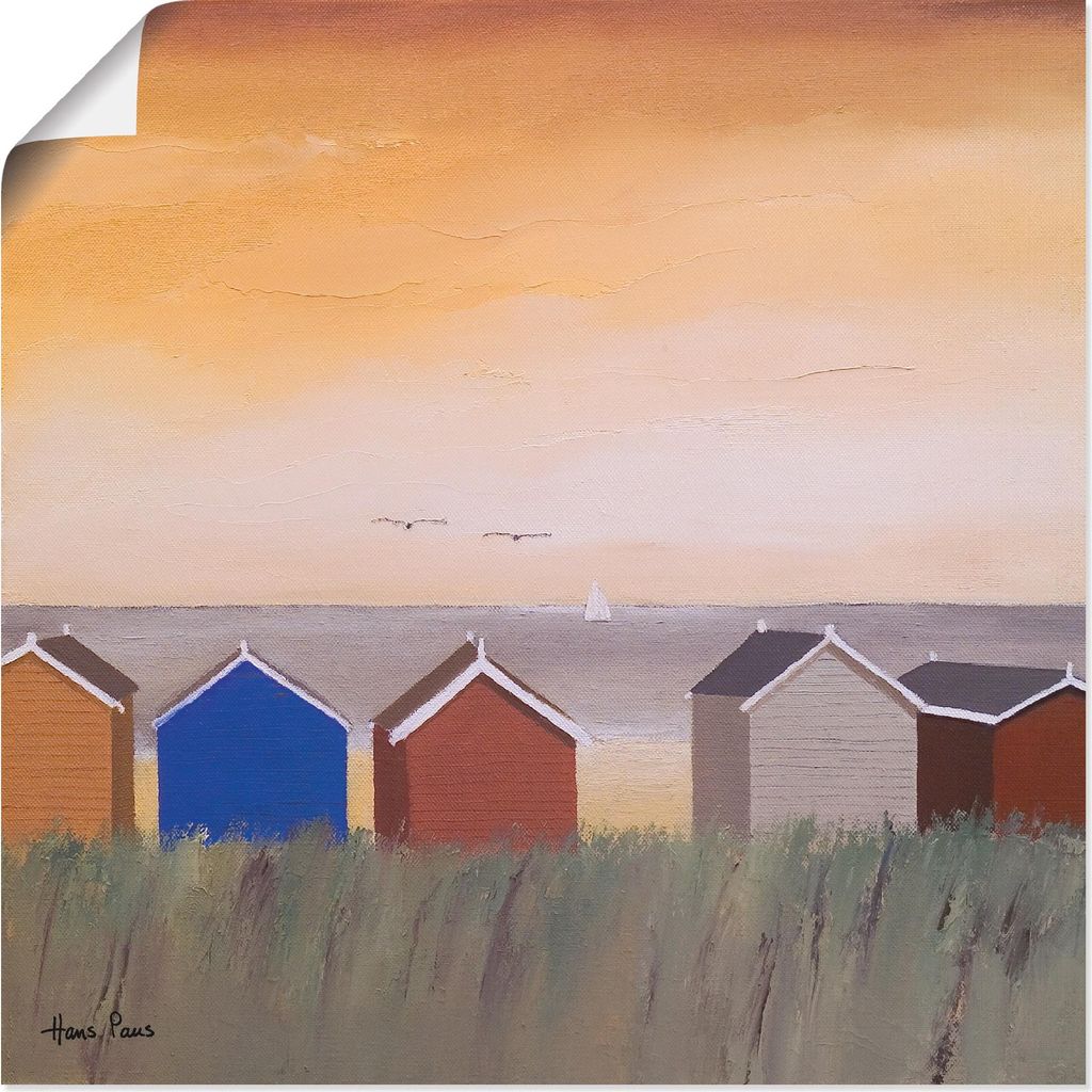 ARTland Poster Strandhäuser II Größe: 30x30 cm
