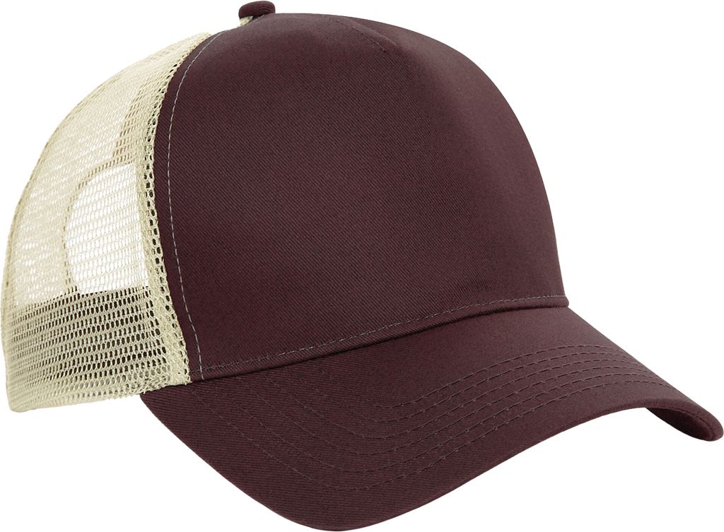 Beechfield - Trucker Cap Snapback für Herren/Damen Uni BC5260 (Einheitsgröße) (Schwarz/Weiß)