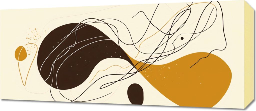 Bild 70x30cm Symphonie der Linien und Formen