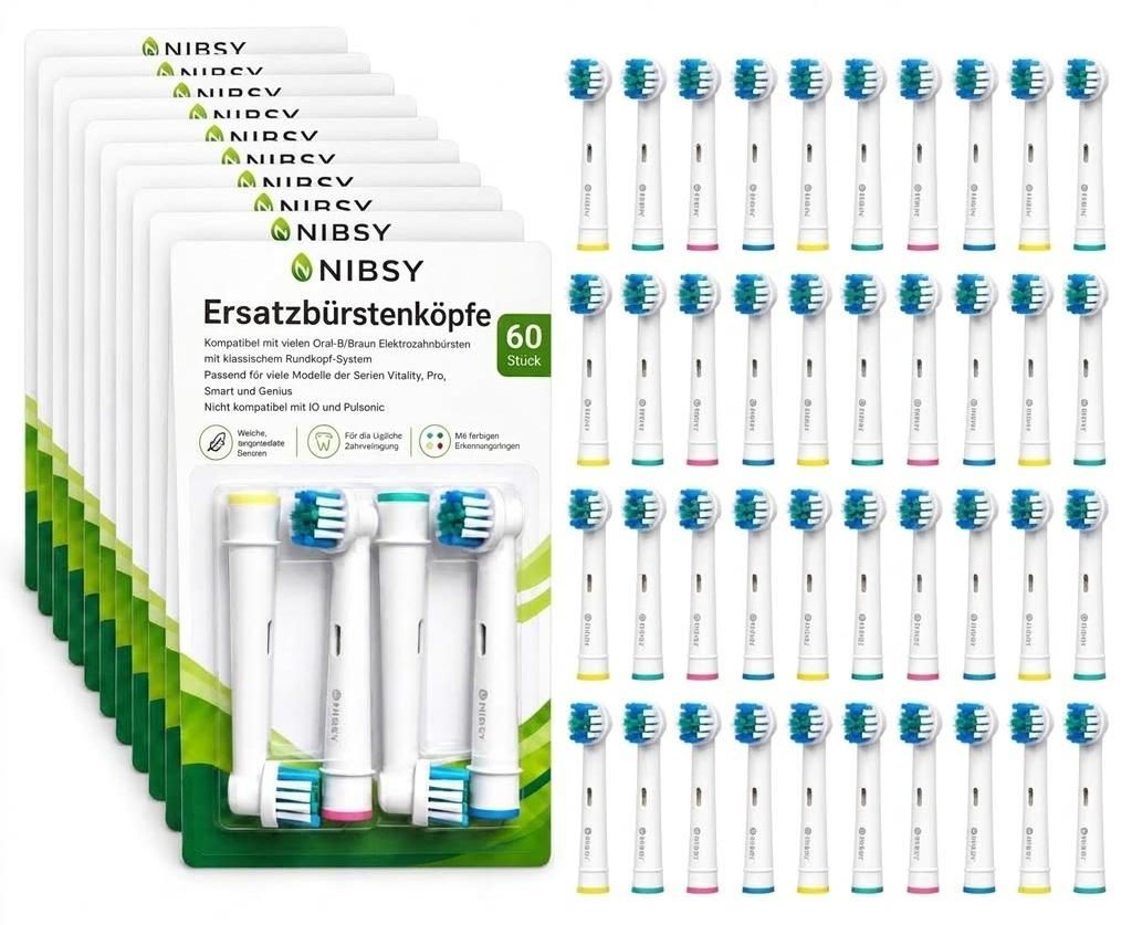60 kartáčků Oral B náhradní kartáčky zubní péče kartáčkové Obrázek produktu 