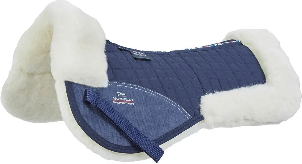 Amortisseur de Dos Premier Equine Merino Wool Halfpad Bleu Taille Full