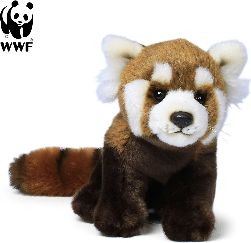 Peluche Panda Roux 23cm Réaliste - Petit Doudou Animal de la Forêt