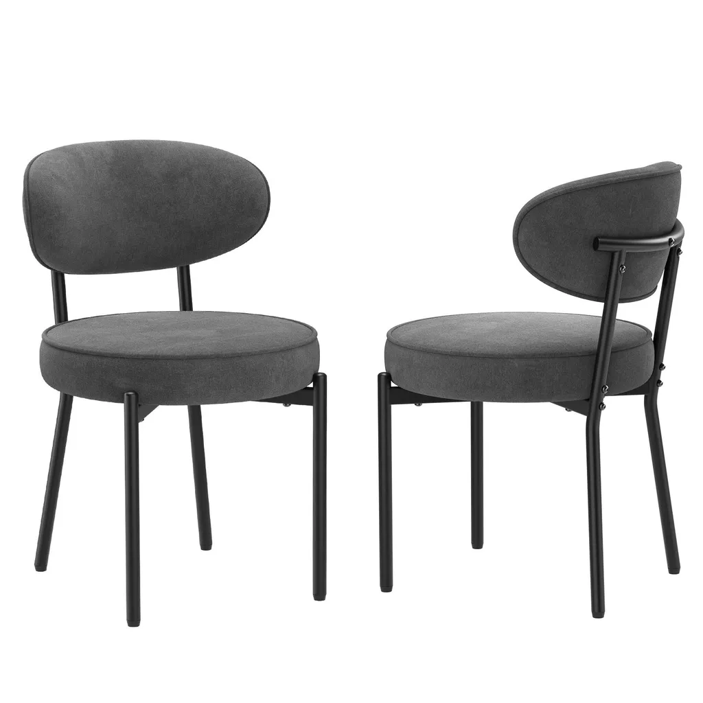 COLAMY Sedie Sala da Pranzo Moderne Set da 2 Grigio - Comfort d'Elite