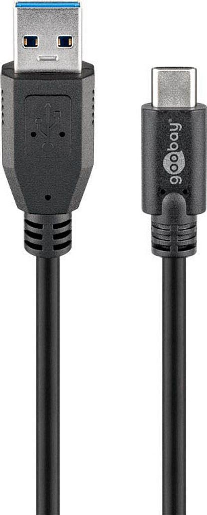 Goobay 73141, 3 m, USB A, USB C, USB 3.2 Gen 1 (3.1 Gen 1), Produktbild 