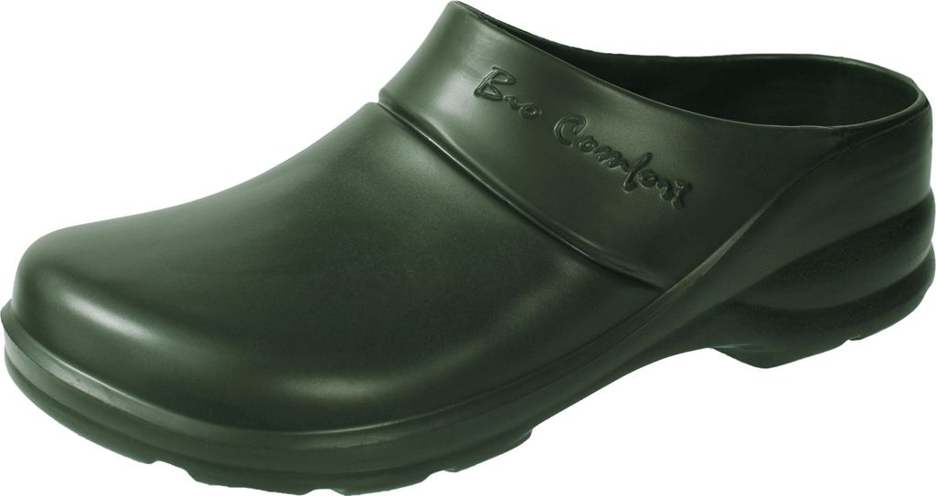 Ladeheid Damen und Herren leichte Eva Clogs Gartenclogs Gartenschuhe LA-858 (Grün2909, 45)
