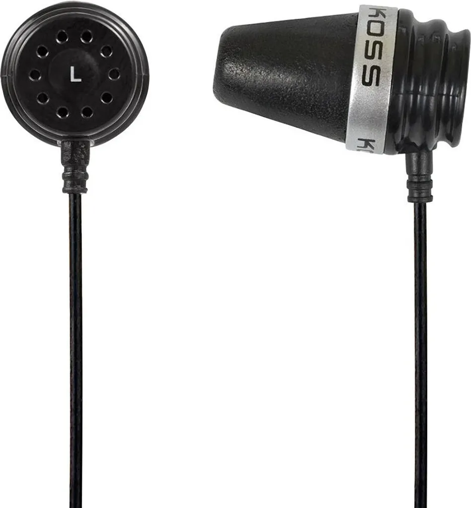 Koss Sparkplug Auricolari Cablati Neri | Suono Puro e Isolamento