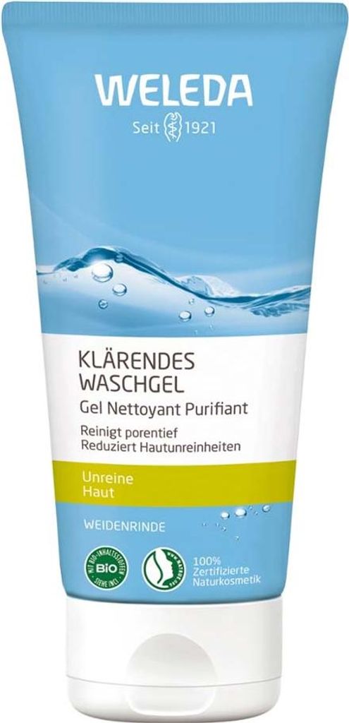 WELEDA NATURALLY CLEAR klärendes Waschgel 100ml PZN Produktbild 