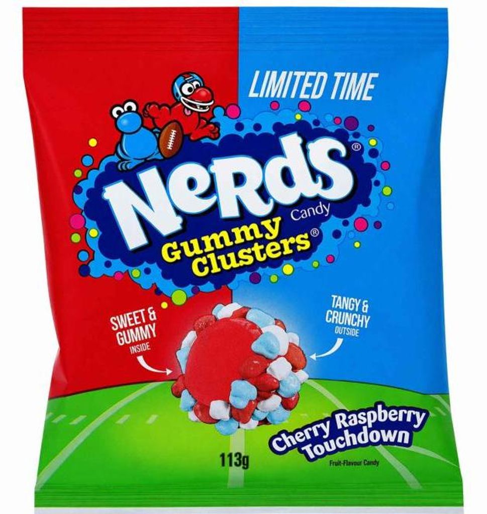Nerds Gummy Clusters Cherry Raspberry Touchdown 113g Produktbild 
