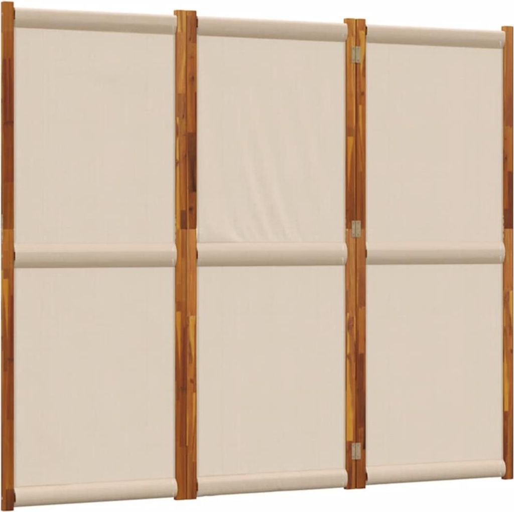 vidaXL 3-tlg. Paravent Taupe 210x180 cm