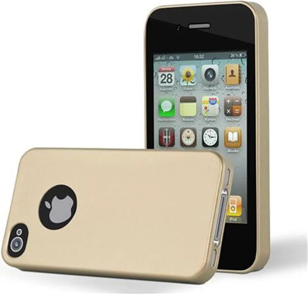 Custodia Anti-Shock iPhone 4 Oro Cadorabo - Cover Robusta in TPU