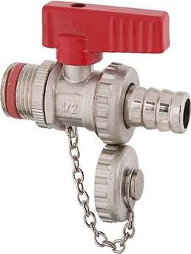 Js Kugel Kfe-Ventil,Kette Mit Ms- Kappe,Sv,Fl.gr,Dn15,1/2",Ms-Vern.