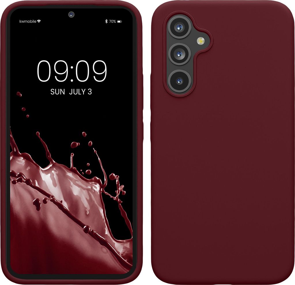 kwmobile Hülle kompatibel mit Samsung Galaxy A54 5G Hülle - dünnes Silikon Handy Case - Handyhülle weiche Oberfläche - kabelloses Laden - Bord...