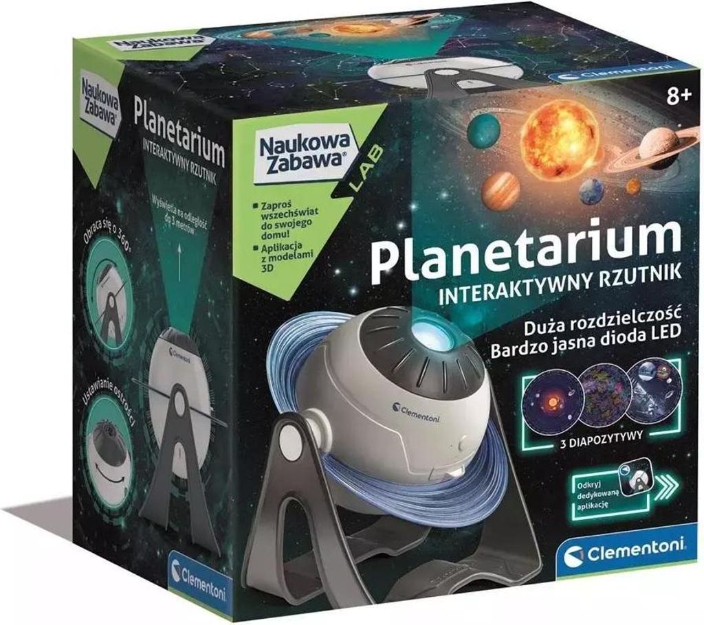 Clementoni Naukowa Zabawa Interaktywne Planetarium Rzutnik Zdjęcie produktu 
