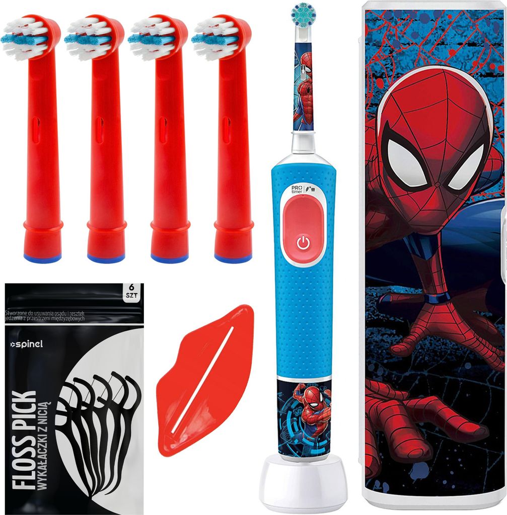 Oral-B Elektrische Zahnbürste Vitality Pro 103 Spiderman Kinder Set
