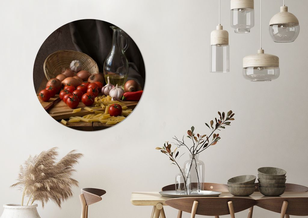 MuchoWow® - Tapetenkreis - Wandbild rund - Produktbild 
