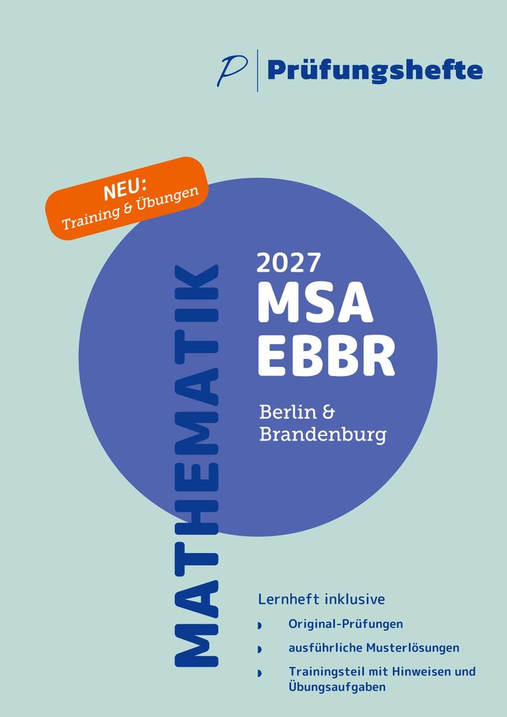 Prüfungsheft & Training - 2027 Mathematik MSA und eBBR - Produktbild 