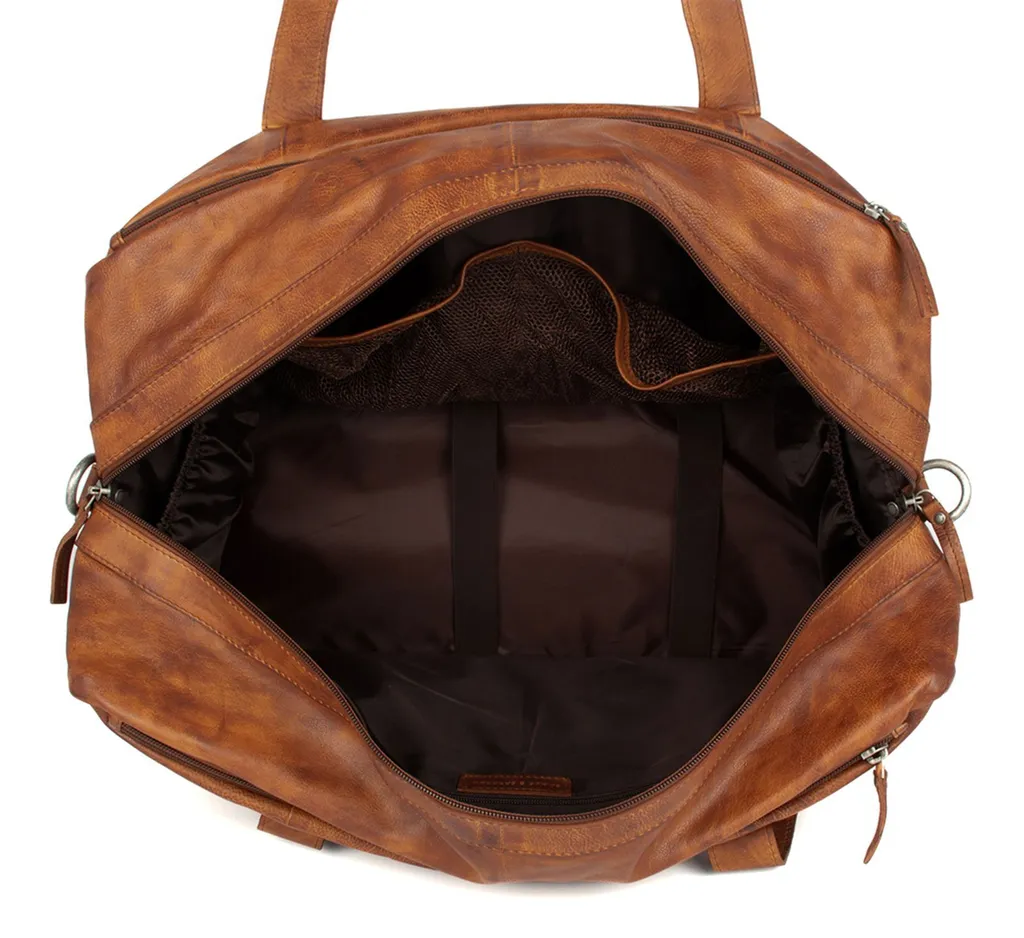 Sac de Voyage Cuir Brian : La Solution Spacieuse et Durable en Brun