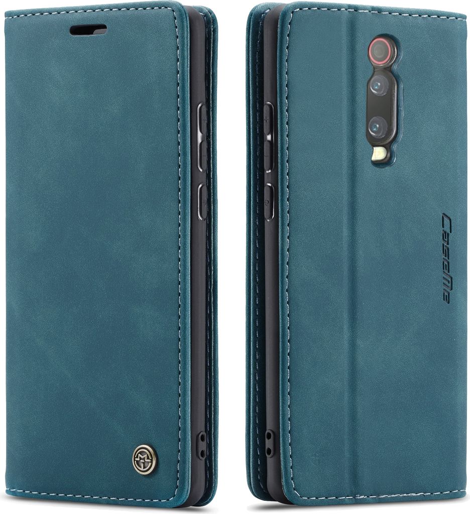 Xiaomi Mi 9T Hülle, LaimTop Retro Kunstledertasche TPU Innere, Kartenfächer, Magnetverschluss, Klapphülle mit Standfunktion Schutzhülle für Xi...